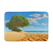Deserted Tropical Island Sandy Beach  Badematte (Vorderseite)