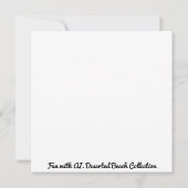 Desertiierte Boote an einem verlassenen Strand Karte (Rückseite)