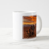 Deserts | Bactrian Camel Egypt Sand Dune Jumbo-Tasse (Vorderseite Rechts)
