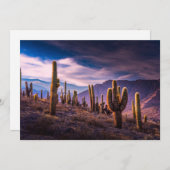 Deserts | Cactus Landscape Argentina Dankeskarte (Vorne/Hinten)