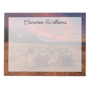 Deserts Camels Sinai Mountains Egypt Notizblock