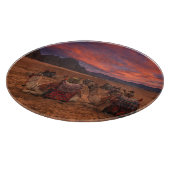 Deserts Camels Sinai Mountains Egypt Schneidebrett (Ecke)