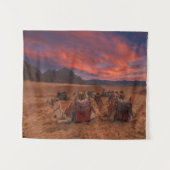 Deserts Camels Sinai Mountains Egypt Wandteppich (Vorderseite (Horizontal))