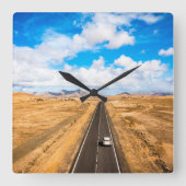 Deserts | Canary Islands, Spain Quadratische Wanduhr (Vorderseite)
