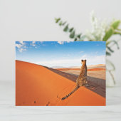 Deserts | Cheetah Savannah Desert Dankeskarte (Stehend Vorderseite)