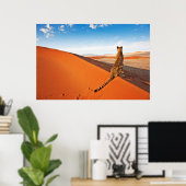 Deserts | Cheetah Savannah Desert Poster (Heimbüro)