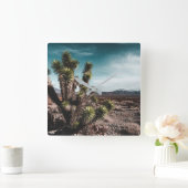 Deserts | Cholla Cactus Quadratische Wanduhr (Zuhause)