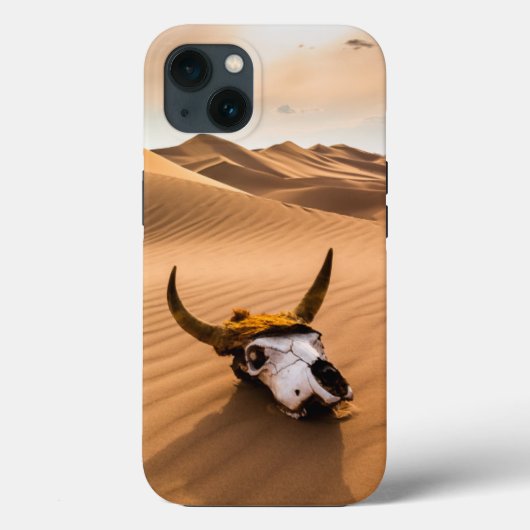 Deserts | Cow Skull Rippled Sand Dunes Case-Mate iPhone Hülle (Rückseite)