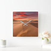 Deserts | Desert United Arab Emirates Quadratische Wanduhr (Zuhause)