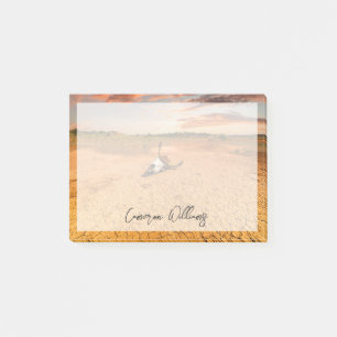 Deserts   Desert with Cow Skull Post-it Klebezettel