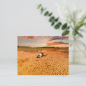 Deserts | Desert with Cow Skull Postkarte (Stehend Vorderseite)