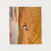 Deserts | Desert with Cow Skull Wandteppich (Vorderseite)