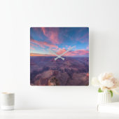 Deserts | Hopi Point Grand Canyon Arizona Quadratische Wanduhr (Zuhause)