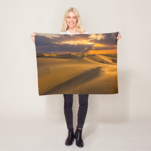 Deserts Landscape of Sand Dunes Fleecedecke