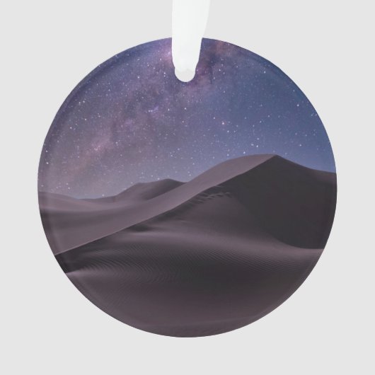 Deserts | Milky Way Starry Sky Sand Dune Dubai Ornament (Vorderseite)