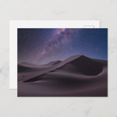 Deserts | Milky Way Starry Sky Sand Dune Dubai Postkarte (Vorne/Hinten)