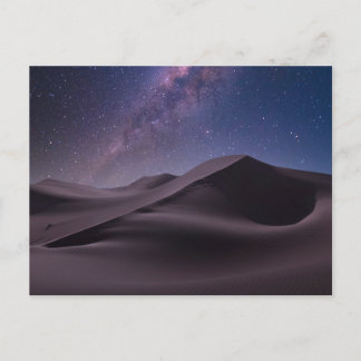 Deserts | Milky Way Starry Sky Sand Dune Dubai Postkarte