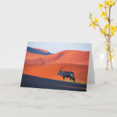 Deserts | Namib Desert Oryx Karte (Gelbe Blume)