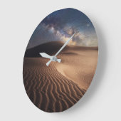 Deserts | Ordos City Mongolia China Große Wanduhr (Winkel)