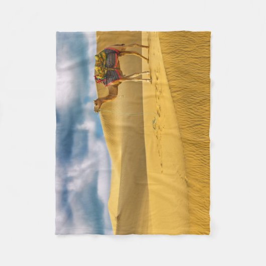 Deserts | Thar Desert Rajasthan India Camel Fleecedecke (Vorderseite)