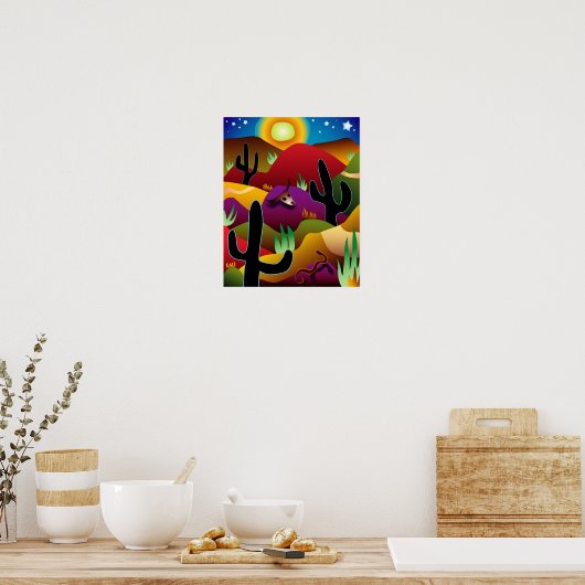 Desertscape Poster (Küche)