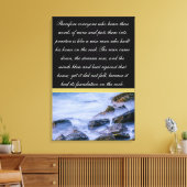 Deshalb alle, die diese Worte hören Leinwanddruck (Insitu (Wohnzimmer))