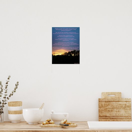 Deshalb, als Gott gewählt Poster (Küche)