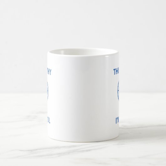 Deshalb bin ich Cool Kaffeetasse (Mittel)