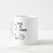 Deshalb bin ich heiß kaffeetasse (Vorderseite Links)