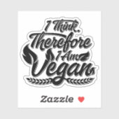 Deshalb bin ich Vegan Aufkleber (Blatt)