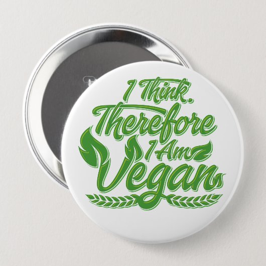 Deshalb bin ich Vegan Button (Vorne & Hinten)