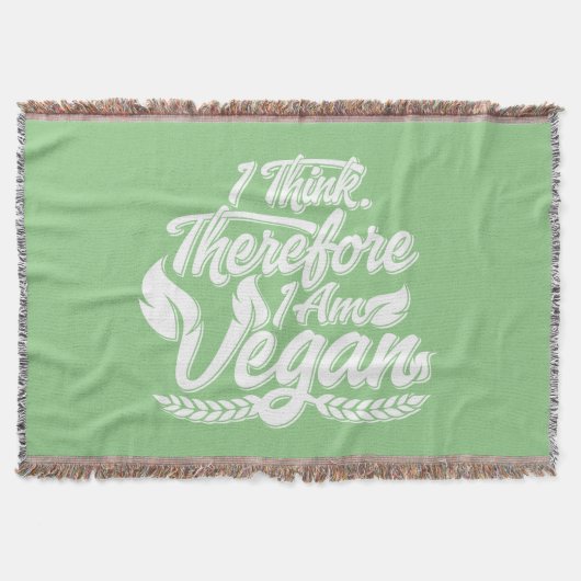 Deshalb bin ich Vegan Decke (Vorderseite)