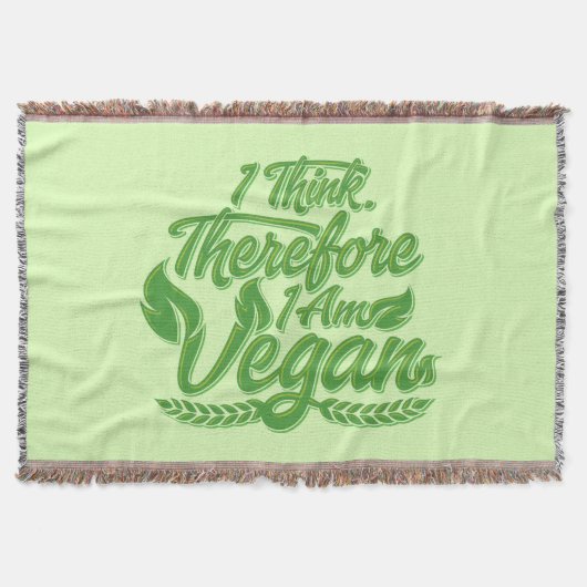 Deshalb bin ich Vegan Decke (Vorderseite)