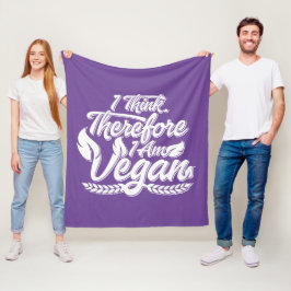 Deshalb bin ich Vegan Fleecedecke