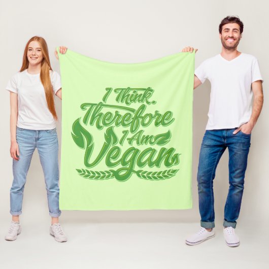 Deshalb bin ich Vegan Fleecedecke (Beispiel)