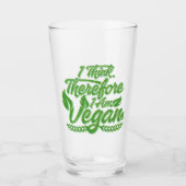 Deshalb bin ich Vegan Glas (Vorderseite)