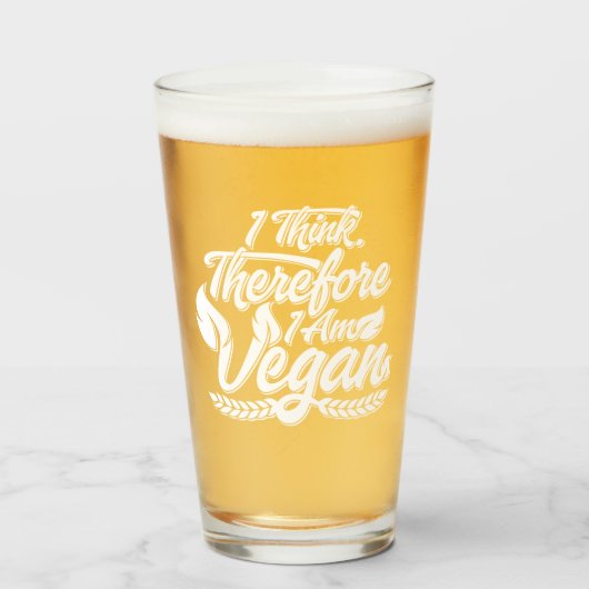 Deshalb bin ich Vegan Glas (Vorne (Gefüllt))
