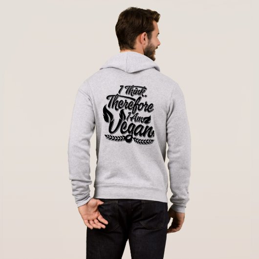Deshalb bin ich Vegan Hoodie (Schwarz voll)