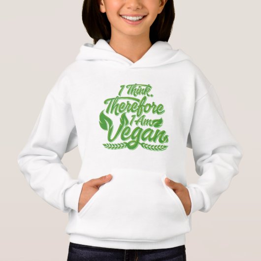 Deshalb bin ich Vegan Hoodie (Vorderseite)