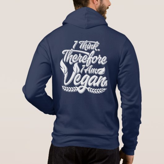 Deshalb bin ich Vegan Hoodie (Rückseite)