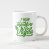 Deshalb bin ich Vegan Jumbo-Tasse (Rechts)