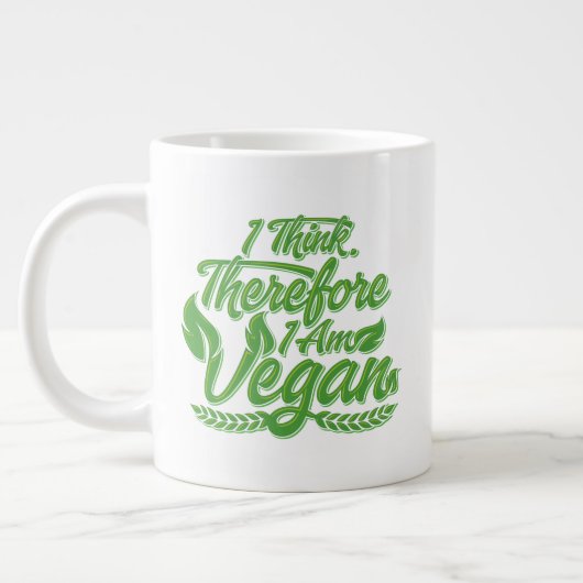 Deshalb bin ich Vegan Jumbo-Tasse (Links)