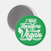 Deshalb bin ich Vegan Magnet (Vorderseite/Rückseite)