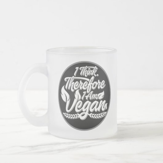 Deshalb bin ich Vegan Mattglastasse (Links)