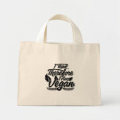 Deshalb bin ich Vegan Mini Stoffbeutel (Vorne)