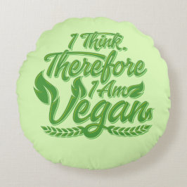 Deshalb bin ich Vegan Rundes Kissen