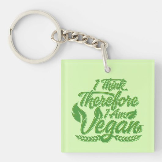 Deshalb bin ich Vegan Schlüsselanhänger (Vorderseite)