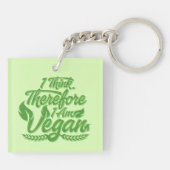 Deshalb bin ich Vegan Schlüsselanhänger (Rückseite)