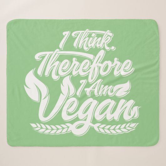 Deshalb bin ich Vegan Sherpadecke (Vorderseite (Horizontal))