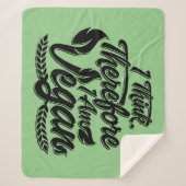 Deshalb bin ich Vegan Sherpadecke (Vorderseite)